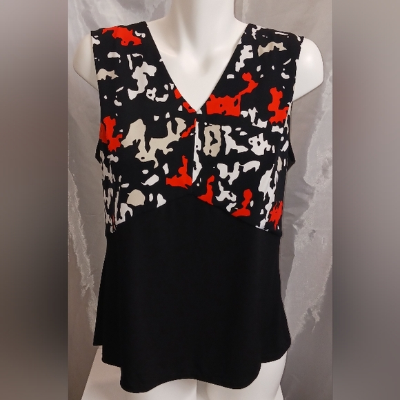 “Calvin Klein” V-Neck Blouse Size Small - Picture 1 of 13